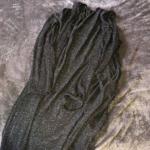 Sparkle black duster cardigan